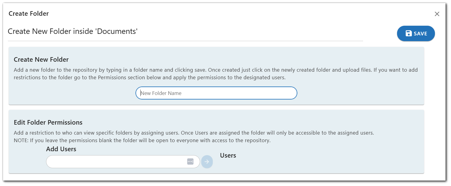 Helios Explorer Create Folder